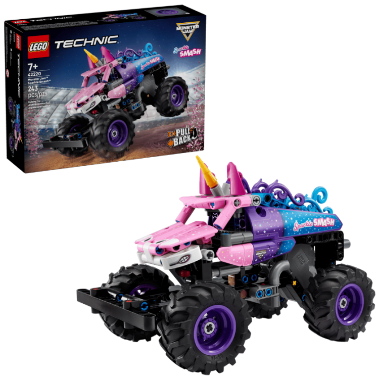 LEGO Technic – Monster Jam, Sparkle Smash, s naťahovacím pohonom